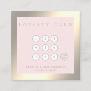 Minimalist simple elegant luxury luminous loyalty card