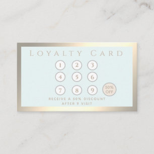 Minimalist simple elegant luxury luminous loyalty card