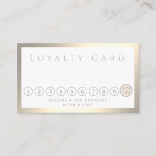 Minimalist simple elegant luxury luminous loyalty card