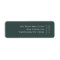 Minimalist Simple Forest Green Return Address
