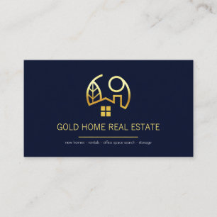 Minimalist Simple Gold Line Property Business Card
