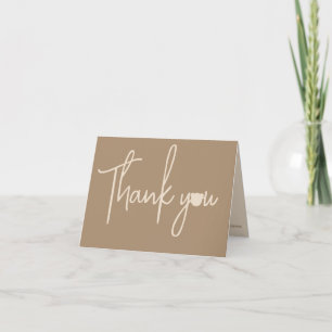 Minimalist simple modern bear Baby Shower Thank You Card