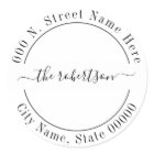 Minimalist simple modern return address