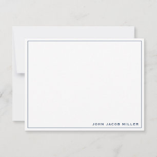 Minimalist Simple Navy Blue Card