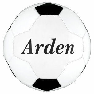 Minimalist Simple Personalized Names Soccer Ball