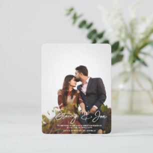 Minimalist Simple Personalized Photo Invitation