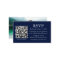 Minimalist Simple Photo Wedding QR Blue RSVP