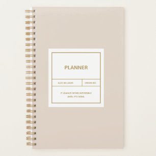 Minimalist Simple Planner Design