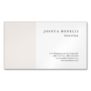 Minimalist Simple Professional Remarkable Magnetic Business Card