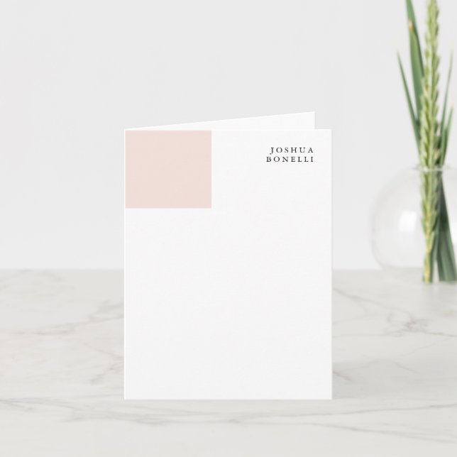 Minimalist Simple Professional Remarkable Note Card (Front)