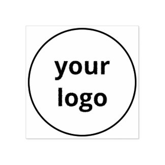 Minimalist Simple Round Circular Custom Business Rubber Stamp