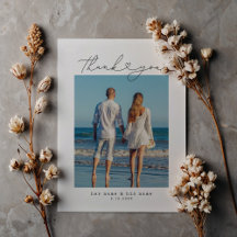 Minimalist Simple Script Heart Wedding Typewriter