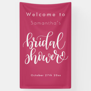 Minimalist Simple Script   Modern Bridal Shower Banner
