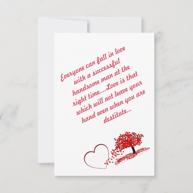 Minimalist Simple Script with Heart design Thank You Card (Front)