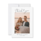 Minimalist Simple Script with Heart Wedding Photo