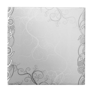 Minimalist simple silver grey template - customize tile