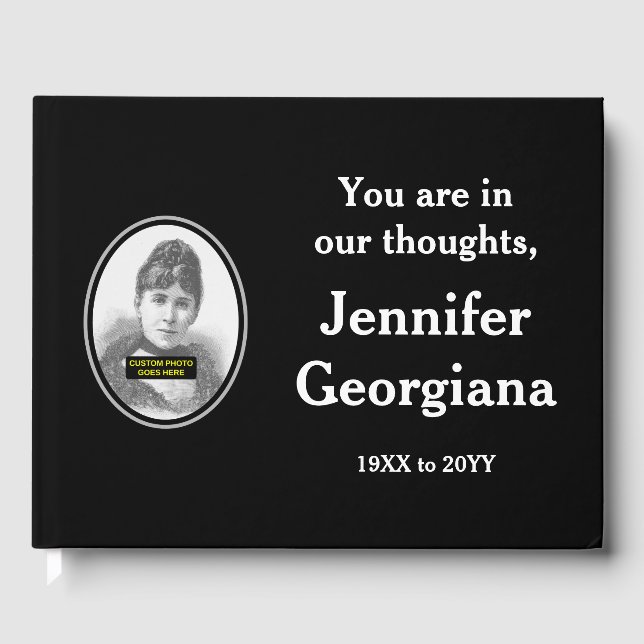 Minimalist & Simple Sympathy Guestbook (Front)