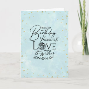 Minimalist Simple Typography Belated Birthday Card