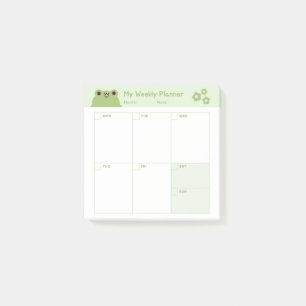 Minimalist Simple Weekly Planner Calendar Post-it Notes