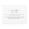Minimalist Simple Wishing Well Note on gifts Enclo