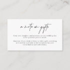 Minimalist Simple Wishing Well Note on gifts