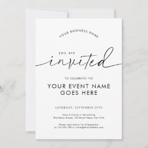 Minimalist Simple You Are Invited Company Event Invitation