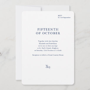 Minimalist Sketched Bridal Bouquet Wedding Rounded Invitation