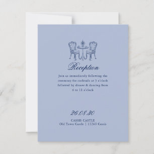Minimalist Sketched Dinner Night Reception  Invitation