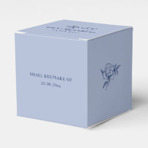 Minimalist Sketched Wedding Flowers  Favor Box