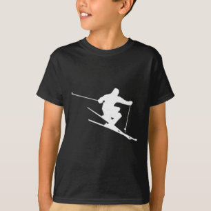 Minimalist Skier Freestyle Skiing Apres Ski Winter T-Shirt