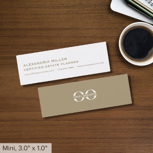 Minimalist Slim Business Cards with Logo