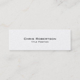 Minimalist Slim Modern Trendy Charming Mini Business Card