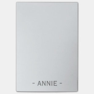 Minimalist Snow White Customizable 4" x 6" Post-it Notes