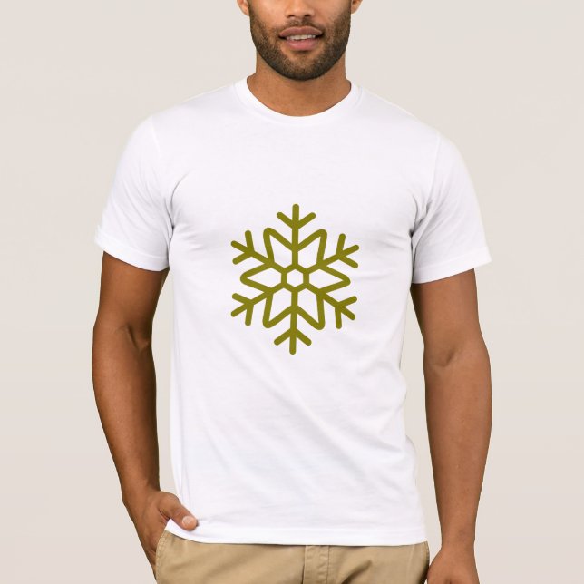 Minimalist Snowflake Graphic T-Shirt (Front)