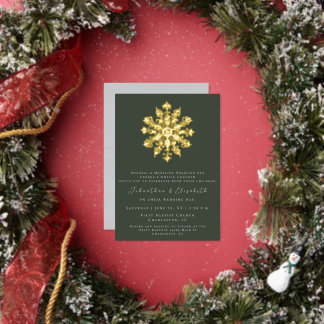 Minimalist Snowflake | Green Wedding