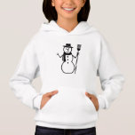 Minimalist snowman hoodie sweatshirt<br><div class="desc">snowman hoodie</div>