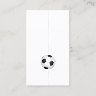 Minimalist Soccer Ball Business Card