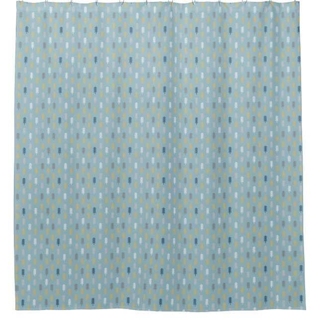 Minimalist Soft Blue Off-white Gold Pattern (Front)