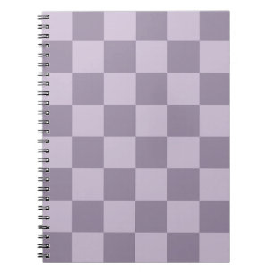 Minimalist Soft Lavender Checkerboard Pattern  Notebook