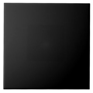 Minimalist Solid Black Ceramic Tile 6 Inch Size
