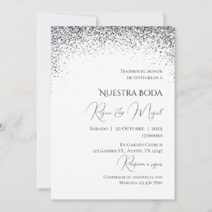 Minimalist Spanish Wedding Invitation