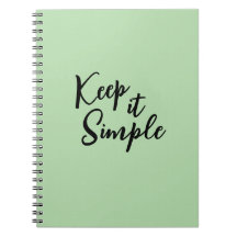 Minimalist Spiral Notebook | Aesthetic Journal