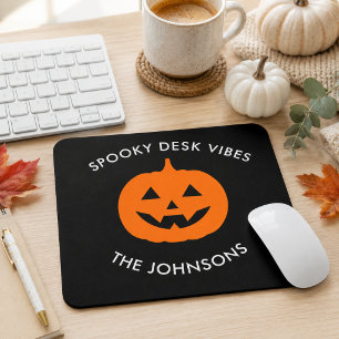 Minimalist Spooky Desk – Personalized Halloween Mouse Pad