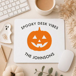 Minimalist Spooky Desk – Personalized Halloween Mouse Pad