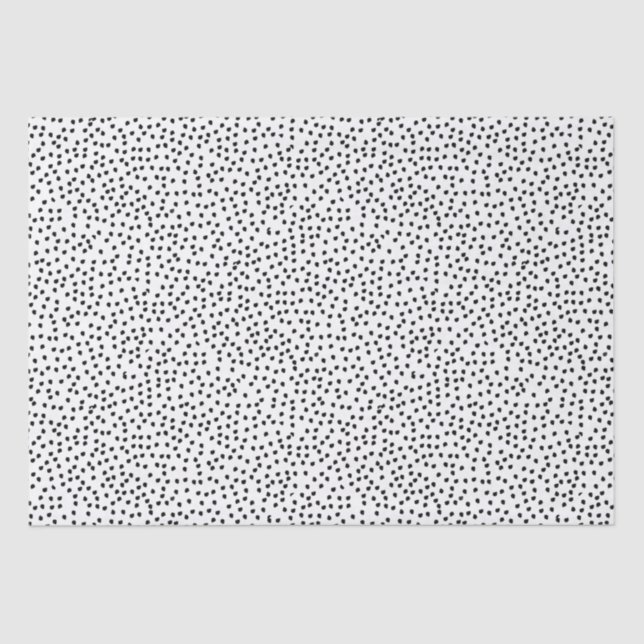 Minimalist Spots Simple Modern Cute Dalmatian Tissue Paper (Front)