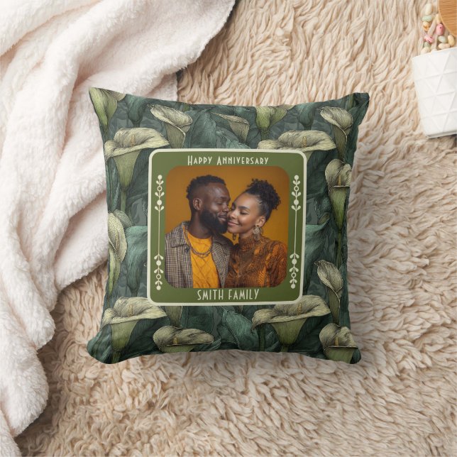 Minimalist Spouse 50Th Wedding Anniversary  Throw Pillow (Blanket)
