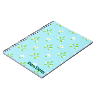 Minimalist Spring Floral Pattern Notebook