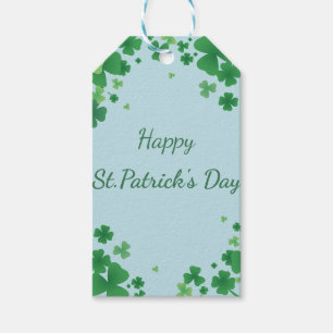 Minimalist St Patrick’s Day Clover Frame  Gift Tags