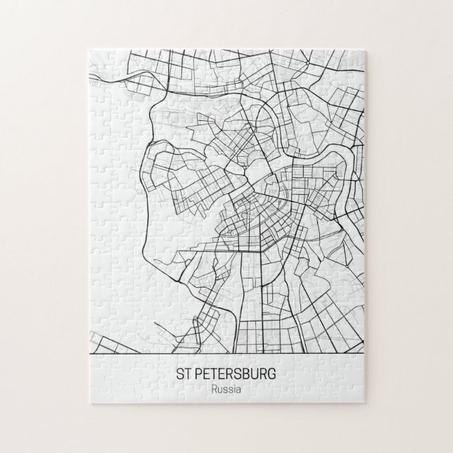 Minimalist St Petersburg Jigsaw Puzzle (Vertical)