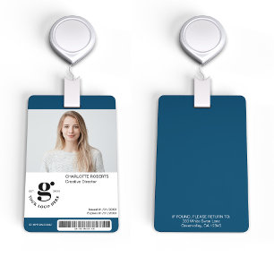 Minimalist Staff ID Employee Photo Badge